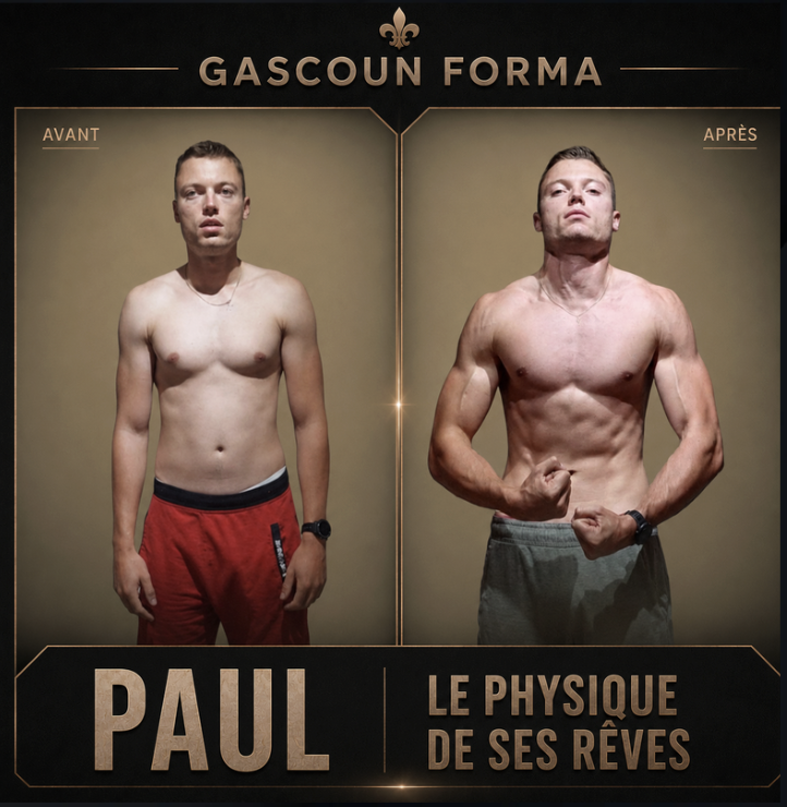 Transformation avant apres de Paul — Le physique de ses rêves